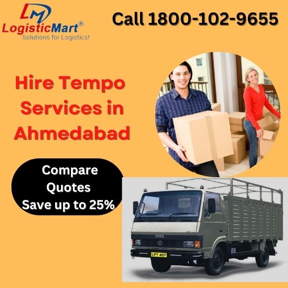 Tempo for shifting in ahmedabad -LogisticMart
